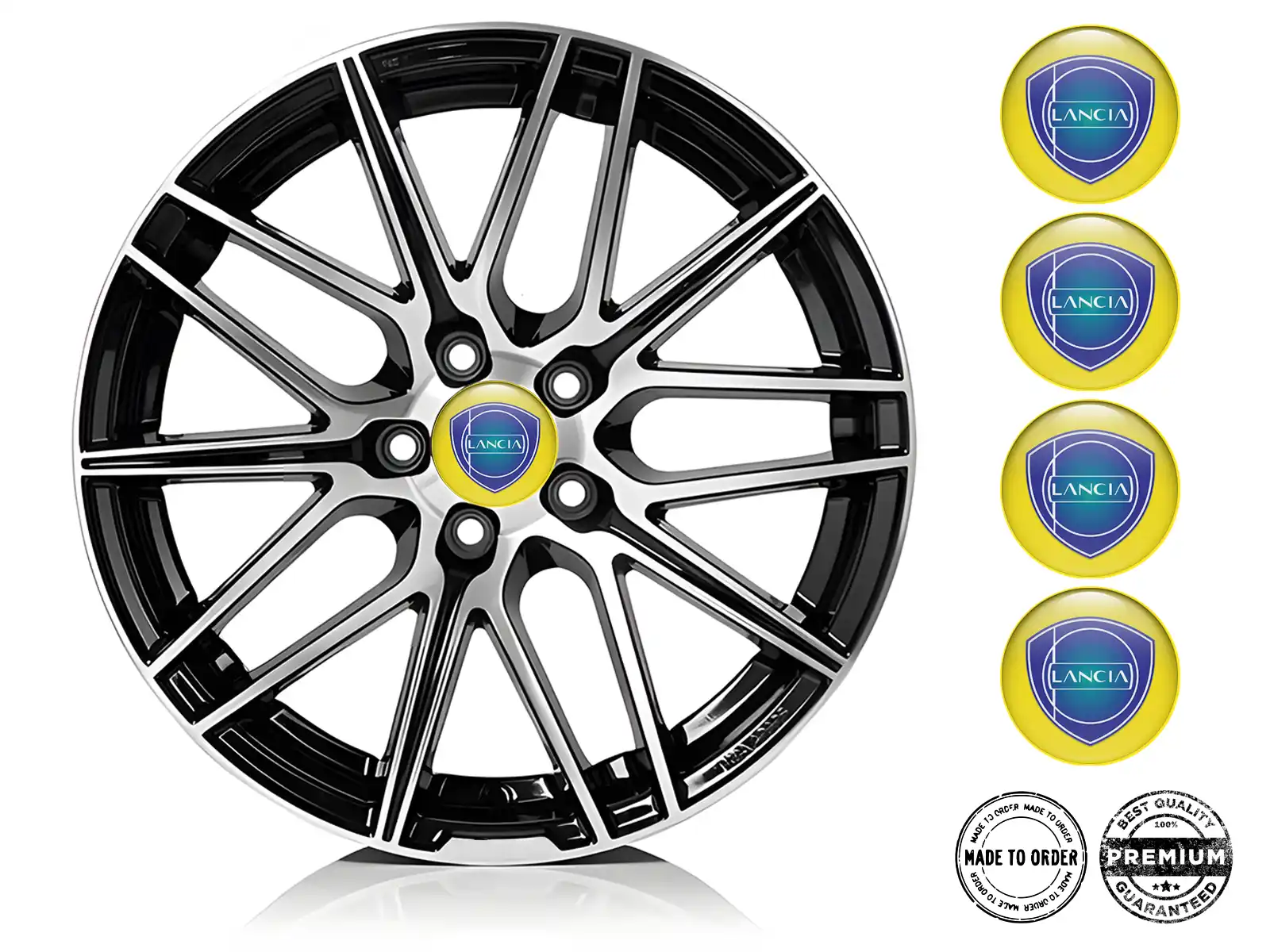 Lancia Sticker on Rims Custom Epoxy Edition